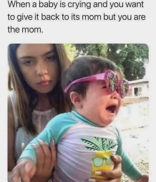 when a baby crying