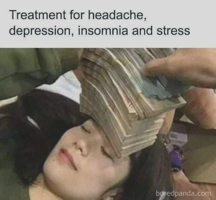 Money the best medicine