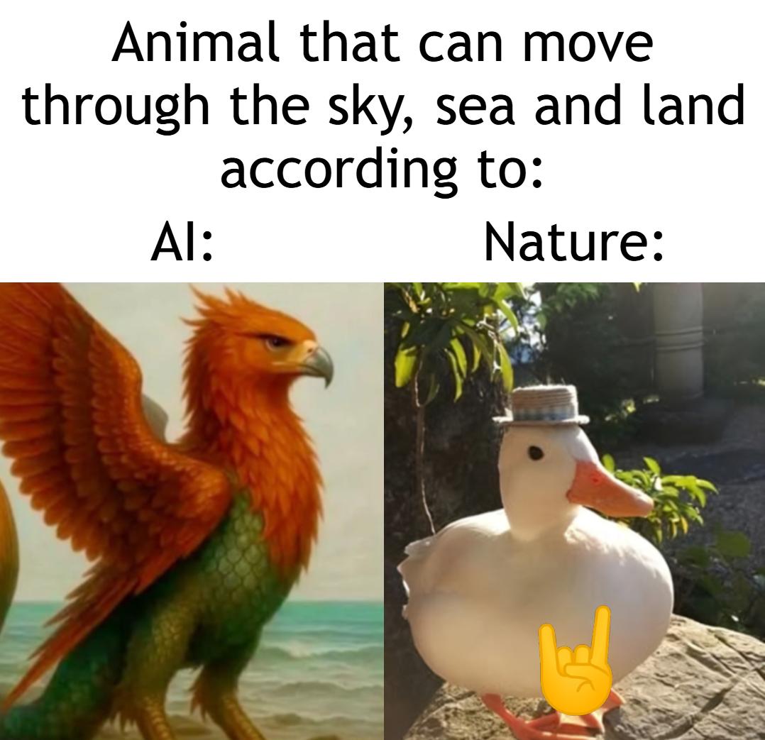 The AI will never surpass nature