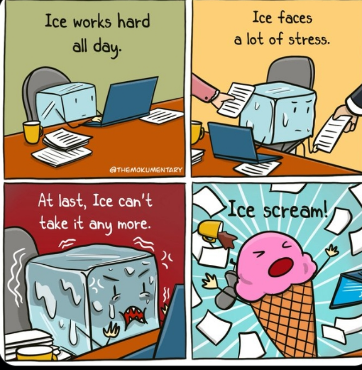 I can relate with ice