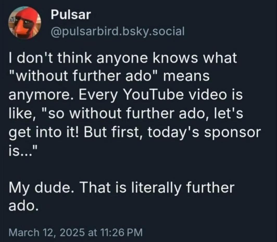 Get to the topic already!