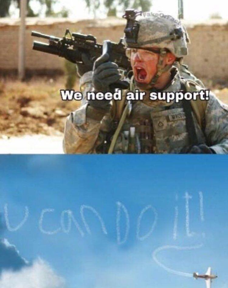 Air support? Nah just air comfort.