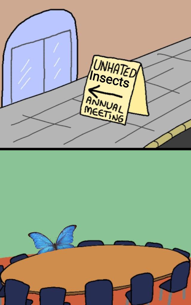 When you’re the only insect not on humanity’s hit list