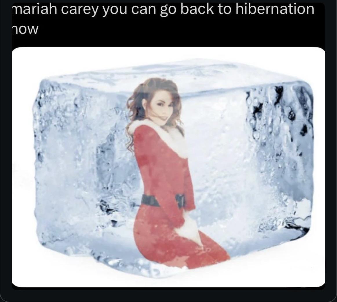 Mariah Carey you can go back to hibernation now