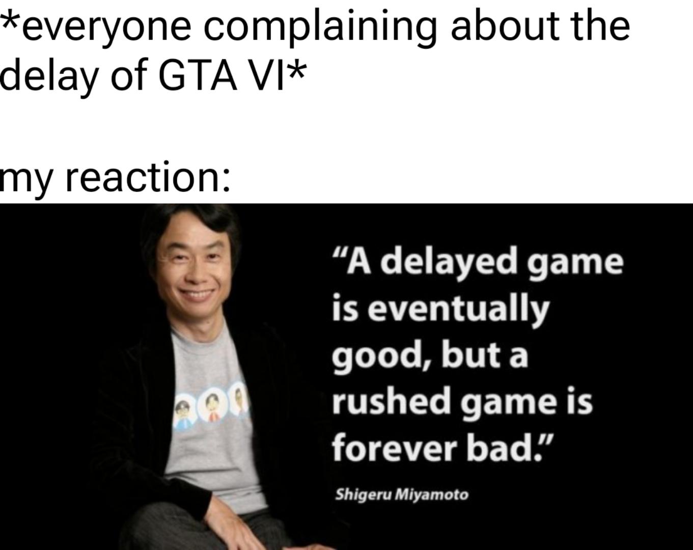 Remember the words of the master.