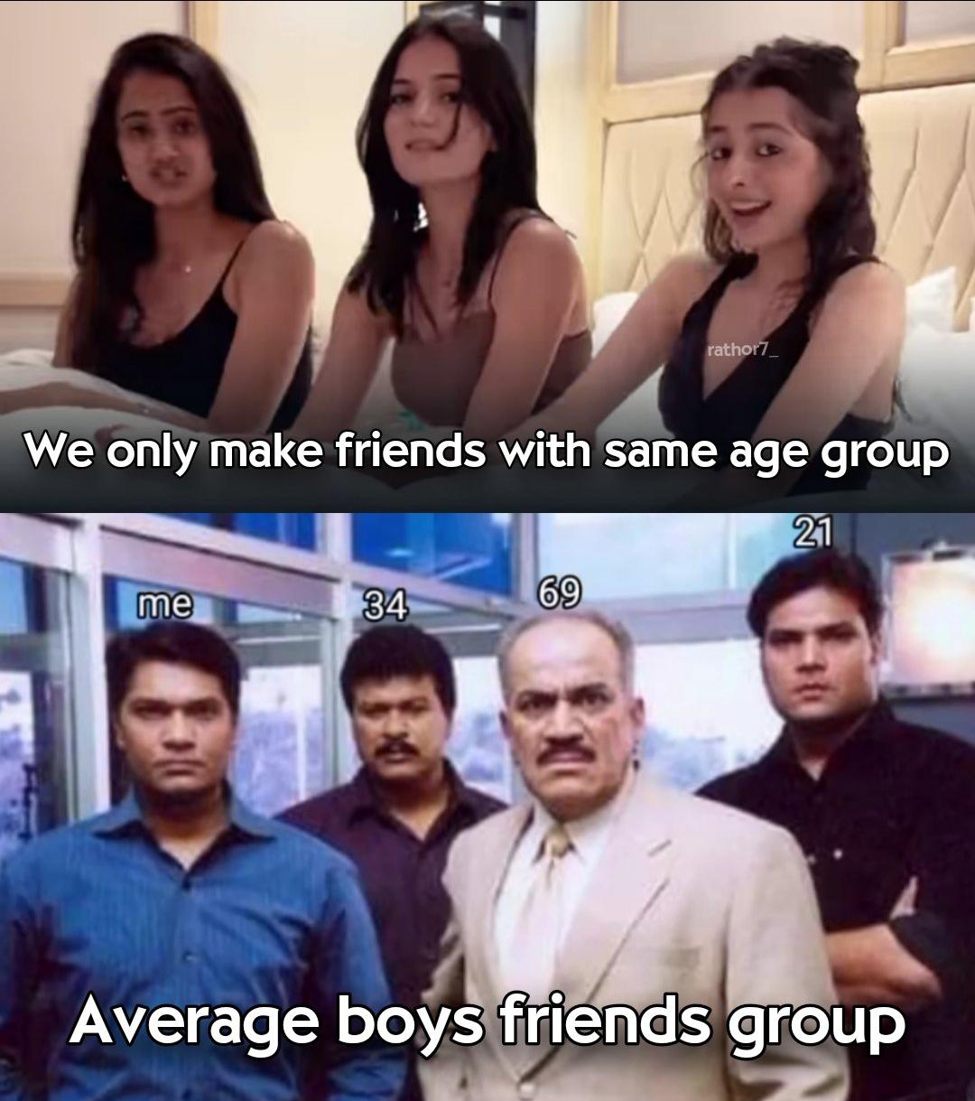 Avg boy friends group