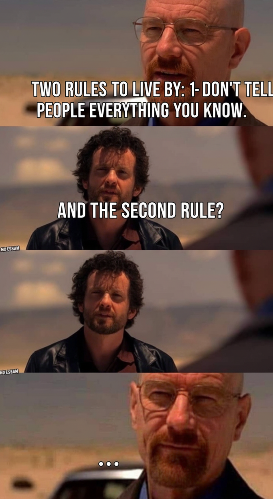 And the second rule?