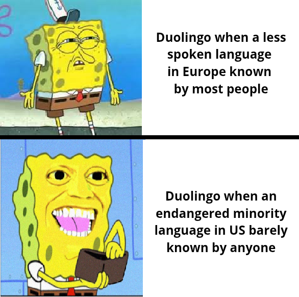 Duolingo be like:
