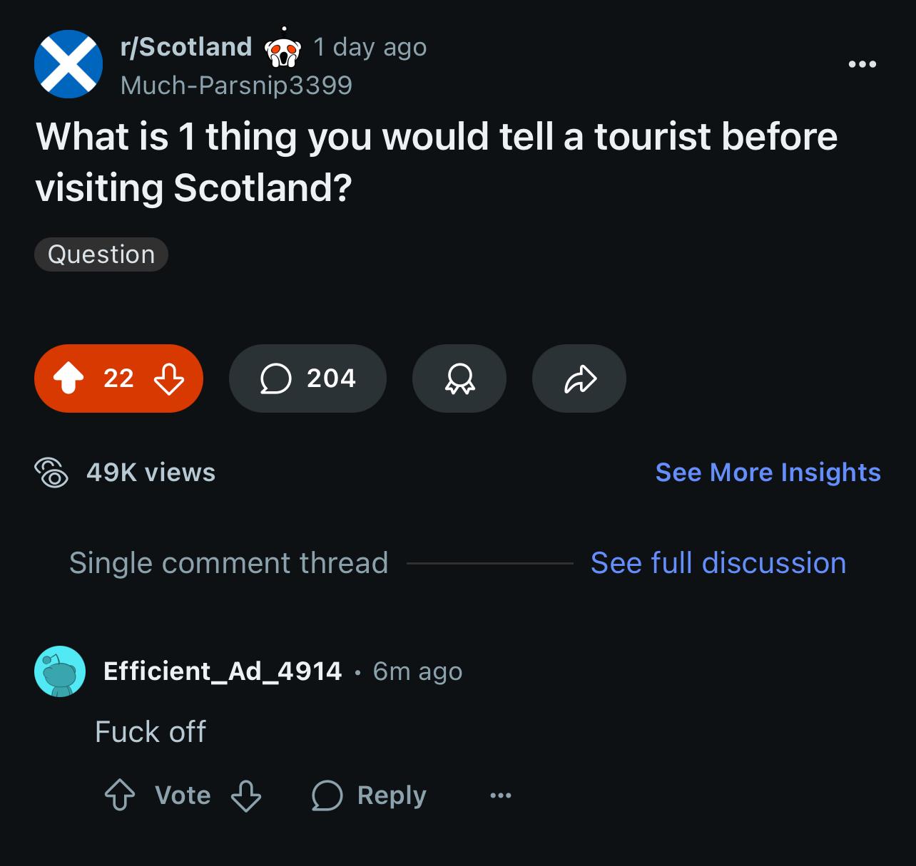 I love Scottish people 😂