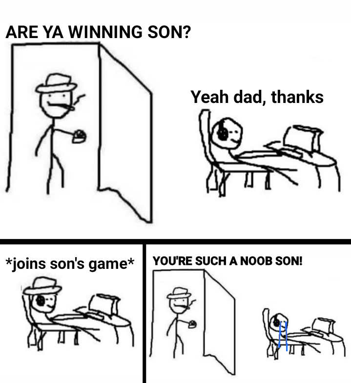Dad finally knows