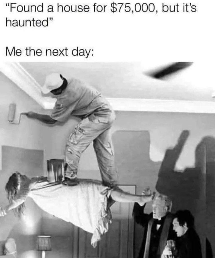 They say haunted house...😋