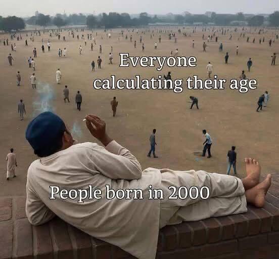 Everyone calculating their age