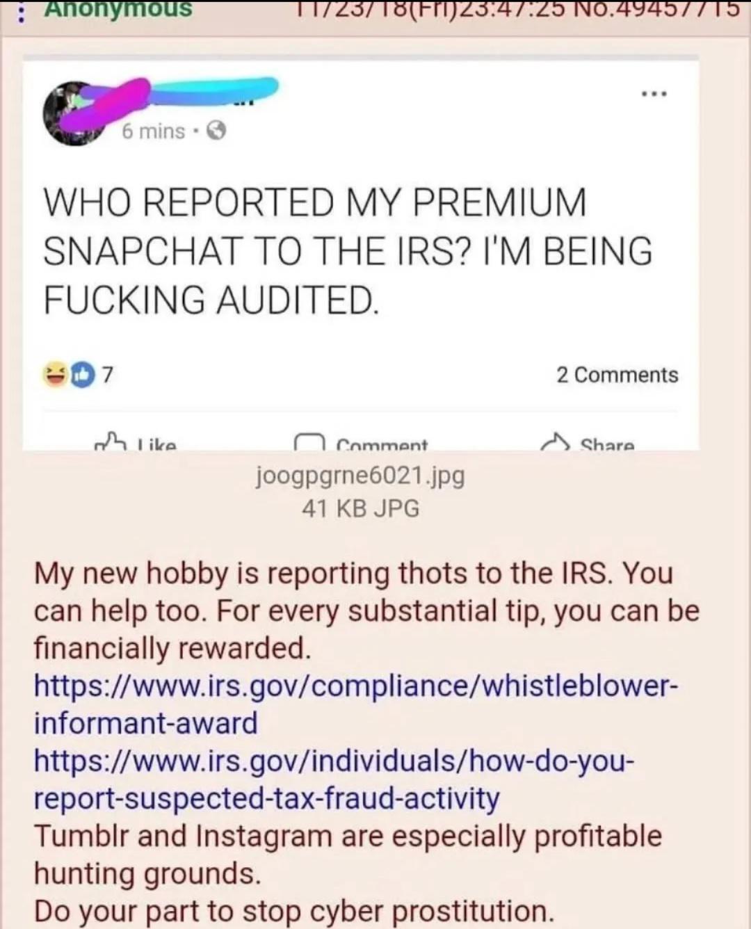 I know what I'm doing next tax season