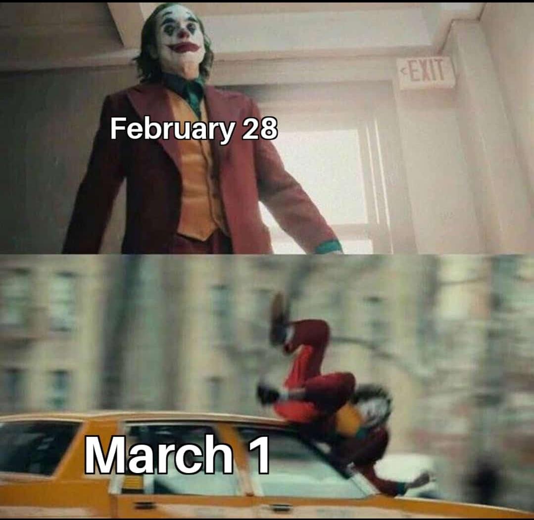 March comes at you fast