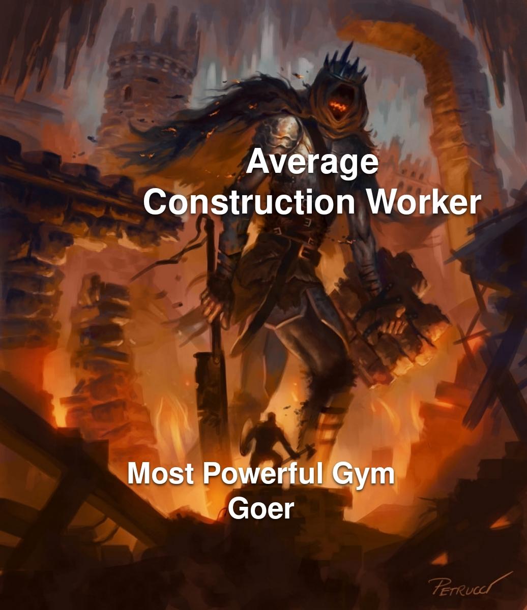 Work muscles>gym muscles