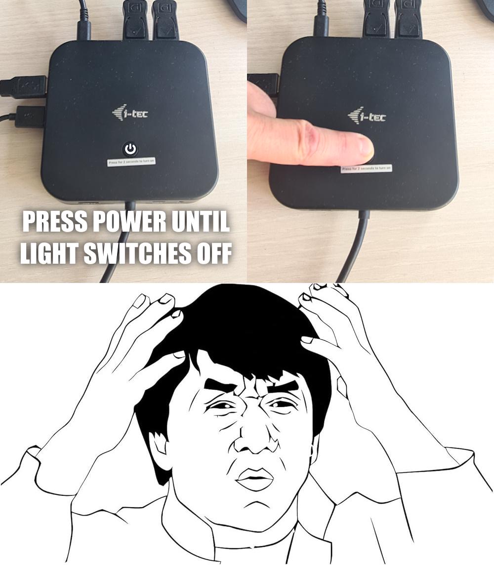 Power button design fail