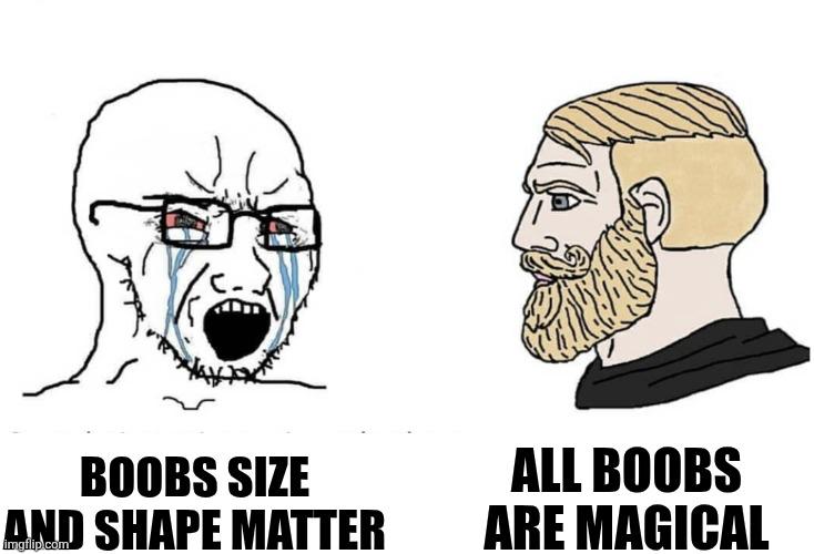 Boobs are boobs.