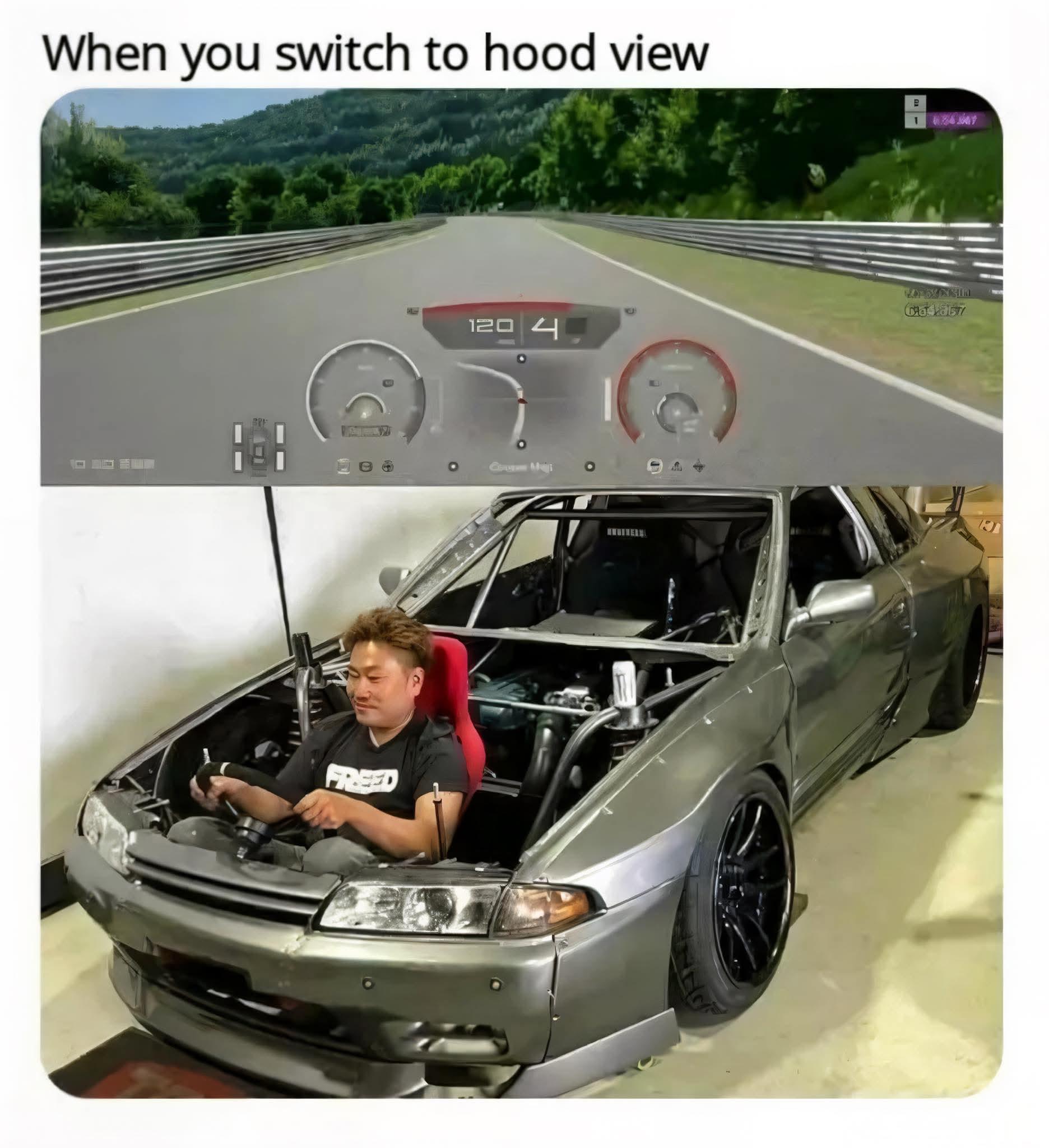 Why some games don't have a inside car angle