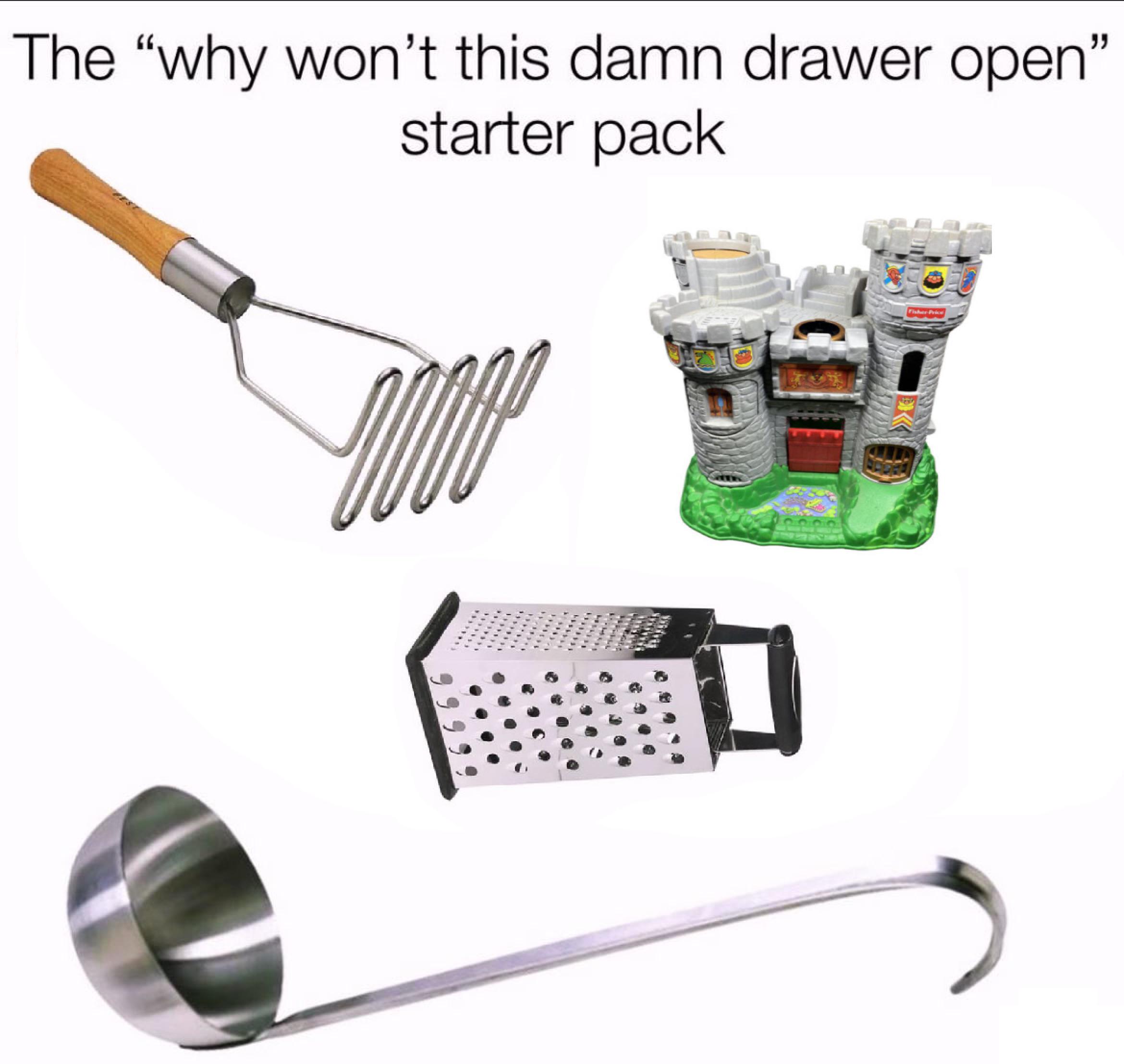 It’s always either the potato masher or the ladle