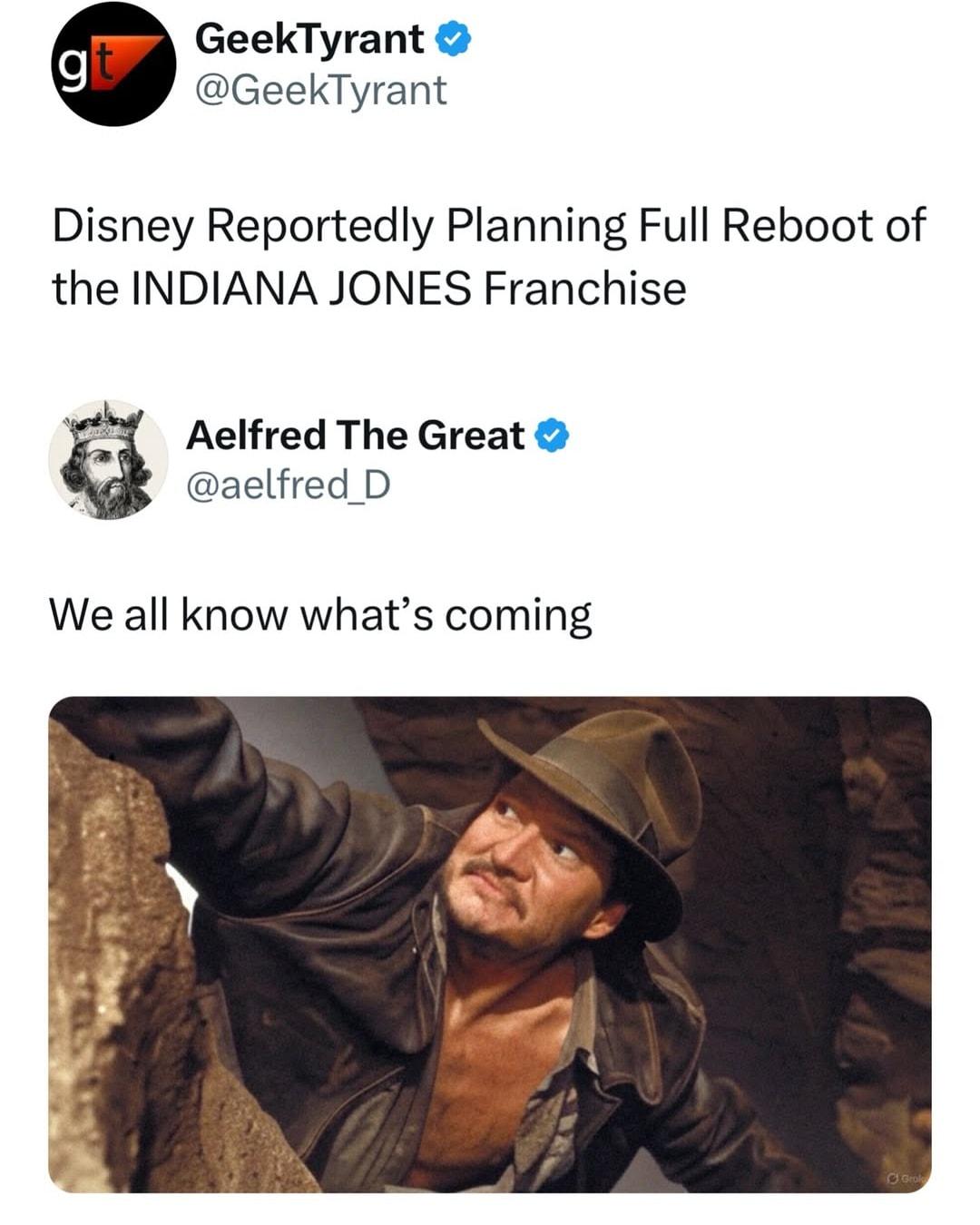 Reboot of the Indiana Jones