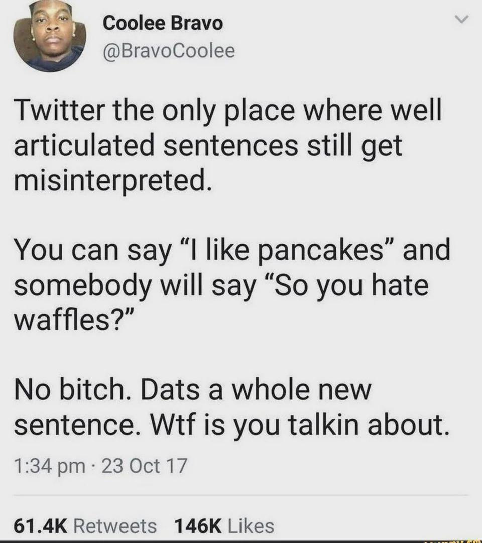 Just twitter things...shit I mean X