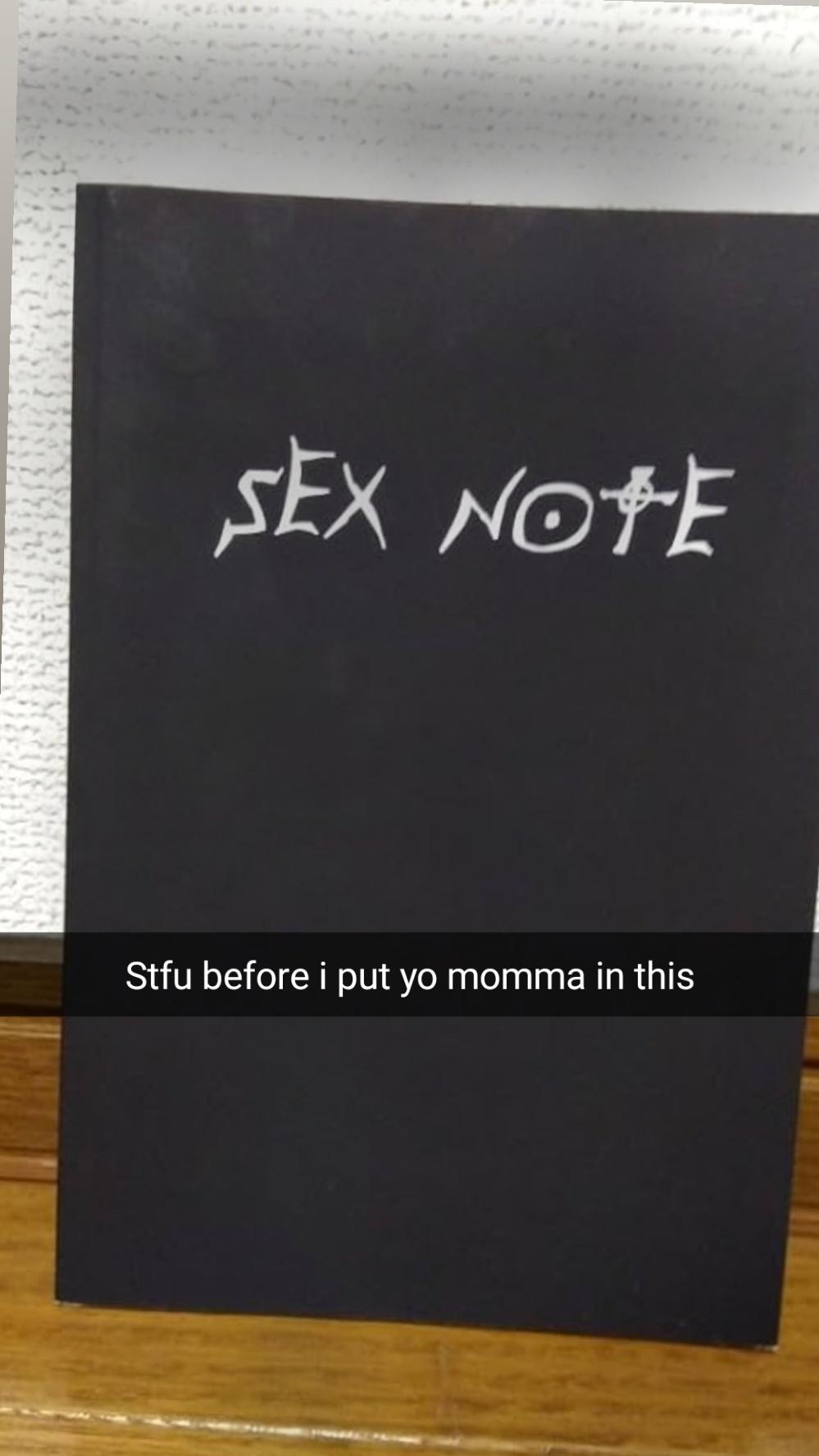 Sex note........