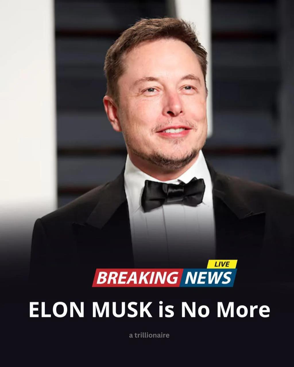 We lost our trillionaire