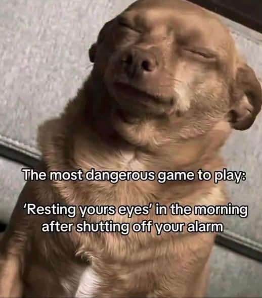 Just 5 more minutes… famous last words.