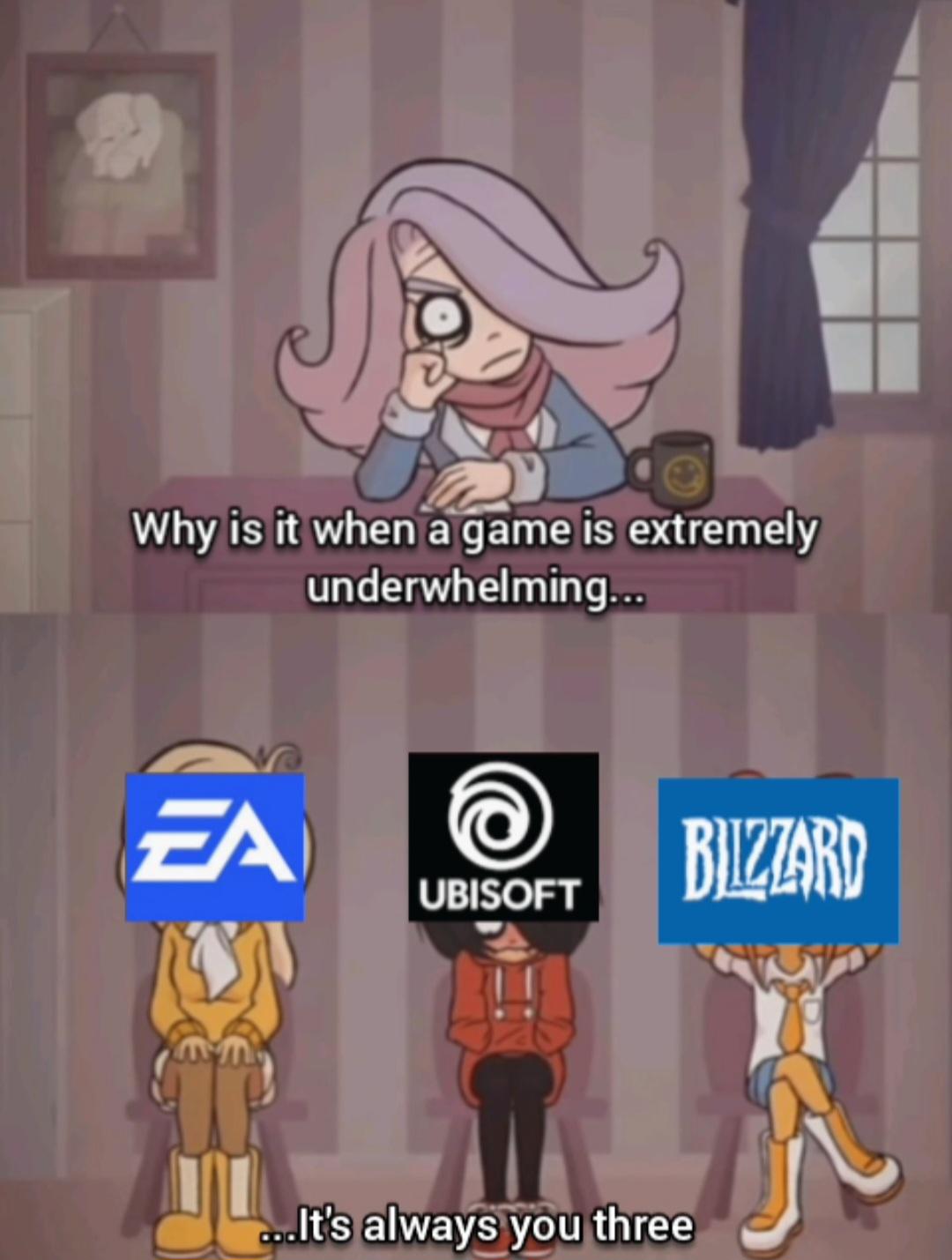 Pay-to-win game companies...