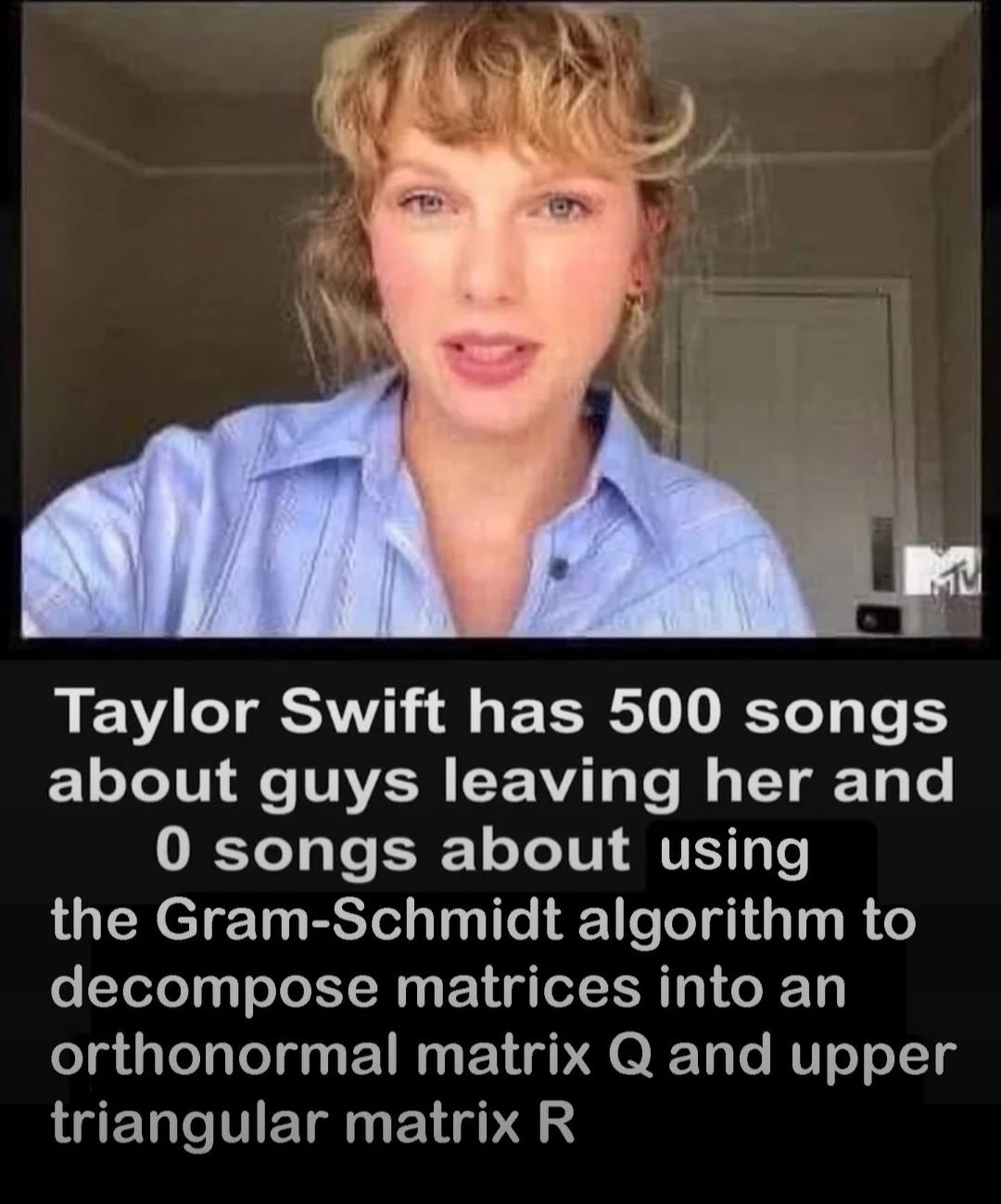 Taylor cmon!