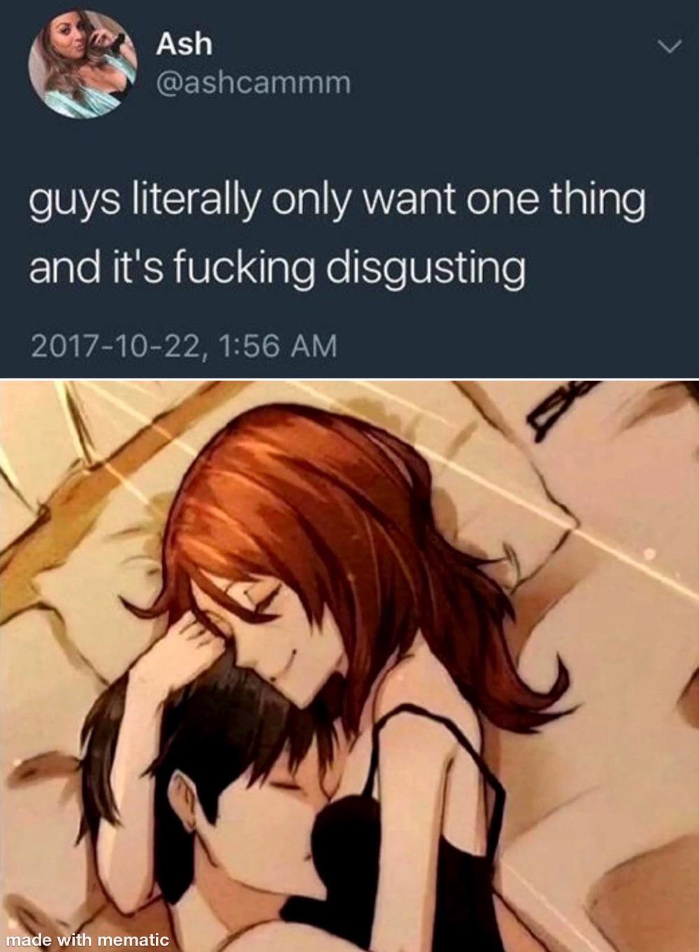 God forbid a man has desires…