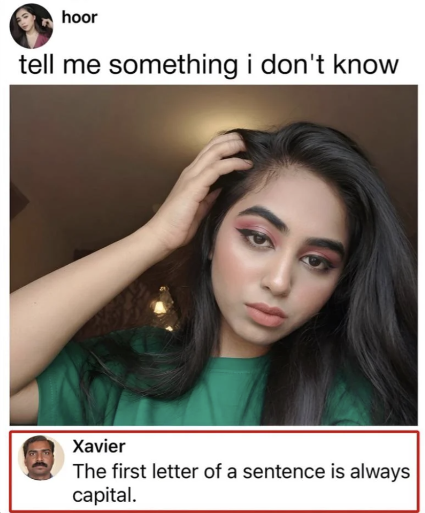 fix your grammar first 🥹