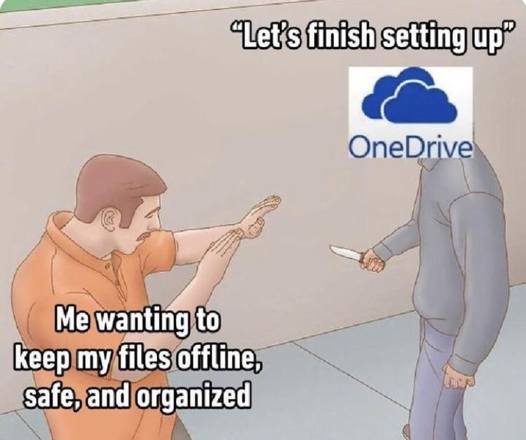 I hate one drive