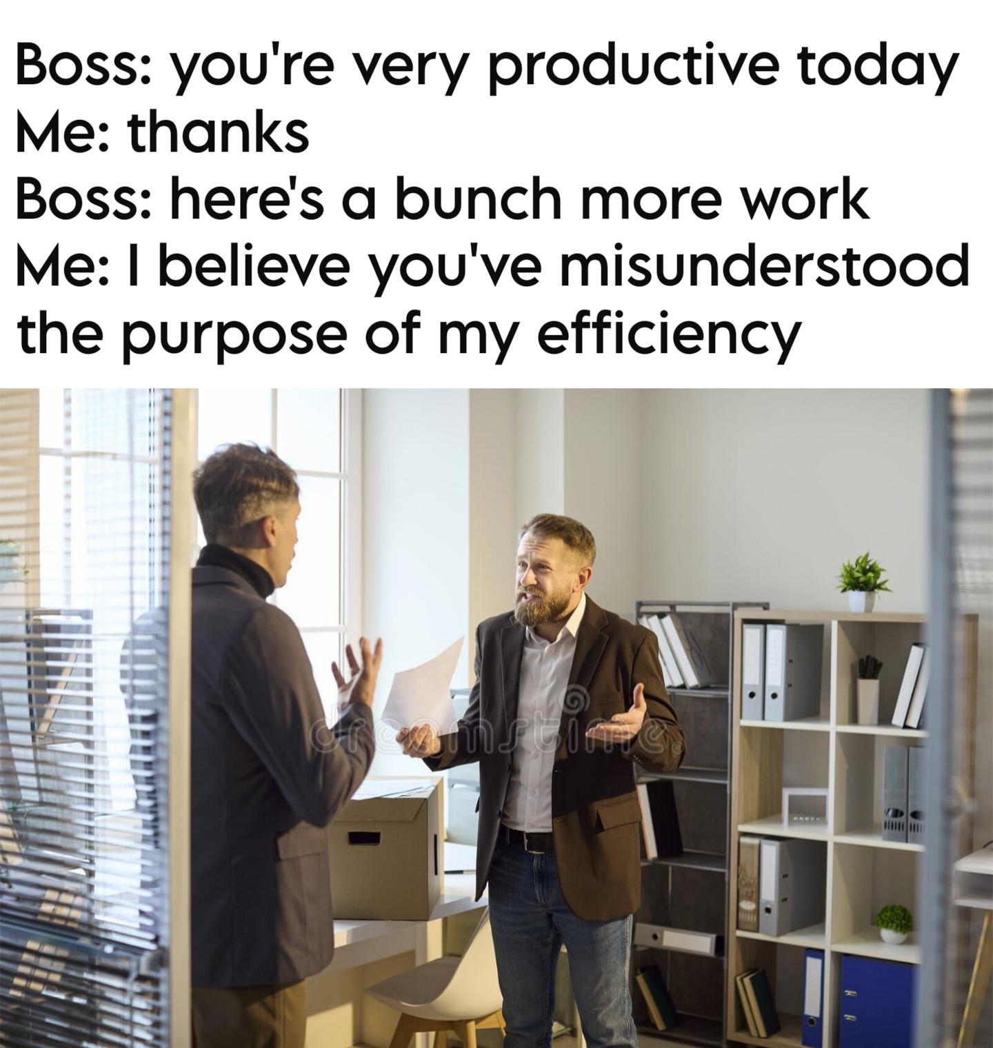 Efficiency for the sake of laziness