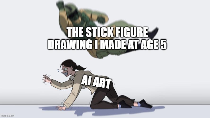 Poorly made human art >>>>>> soulless images