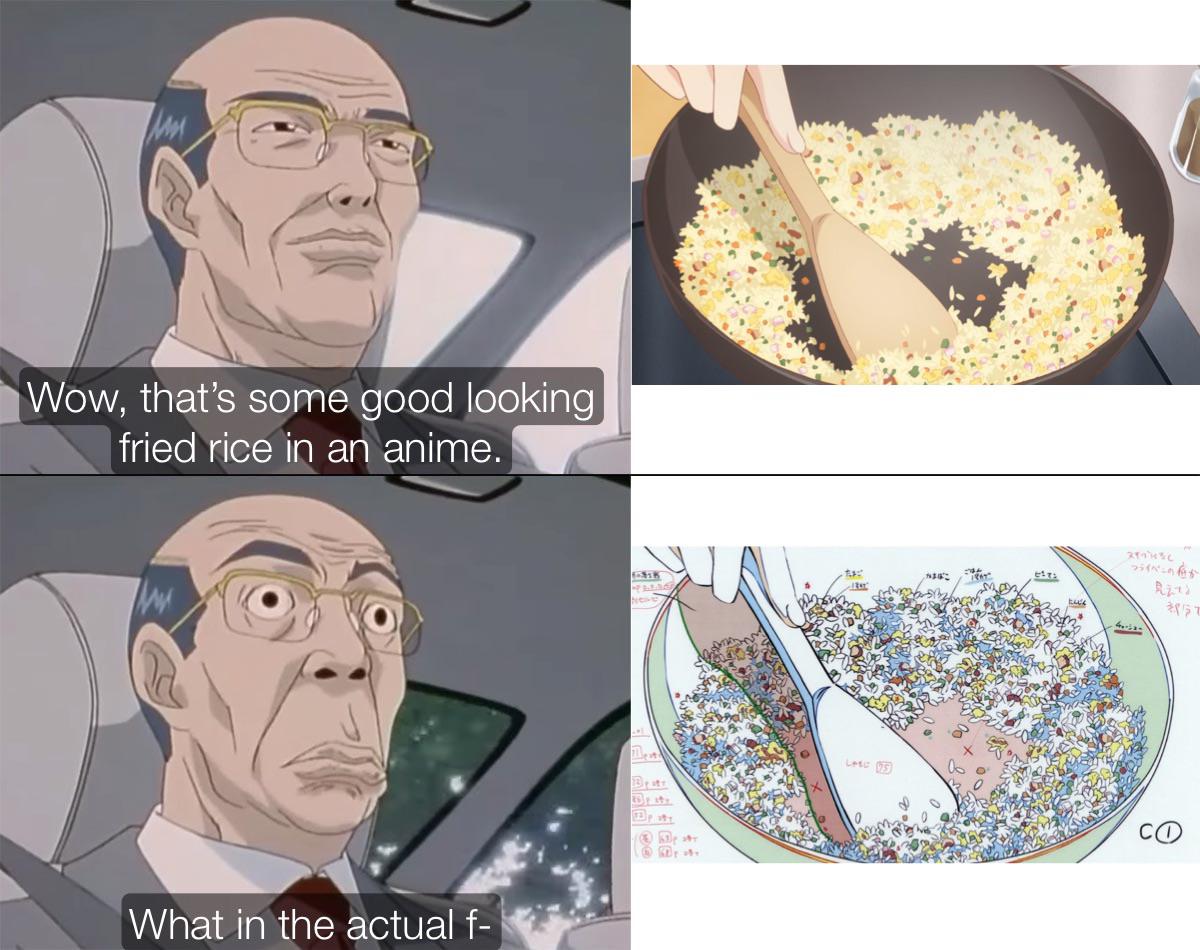 They actually drew every grain of rice