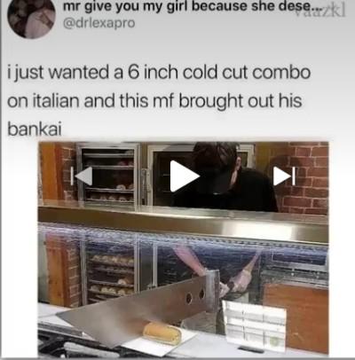 Bleach in subway for some reason lol.