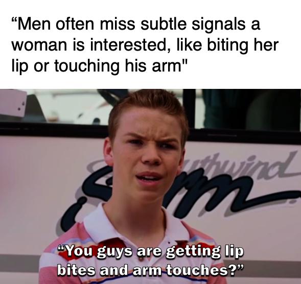 Yeah, no, never. Not once.