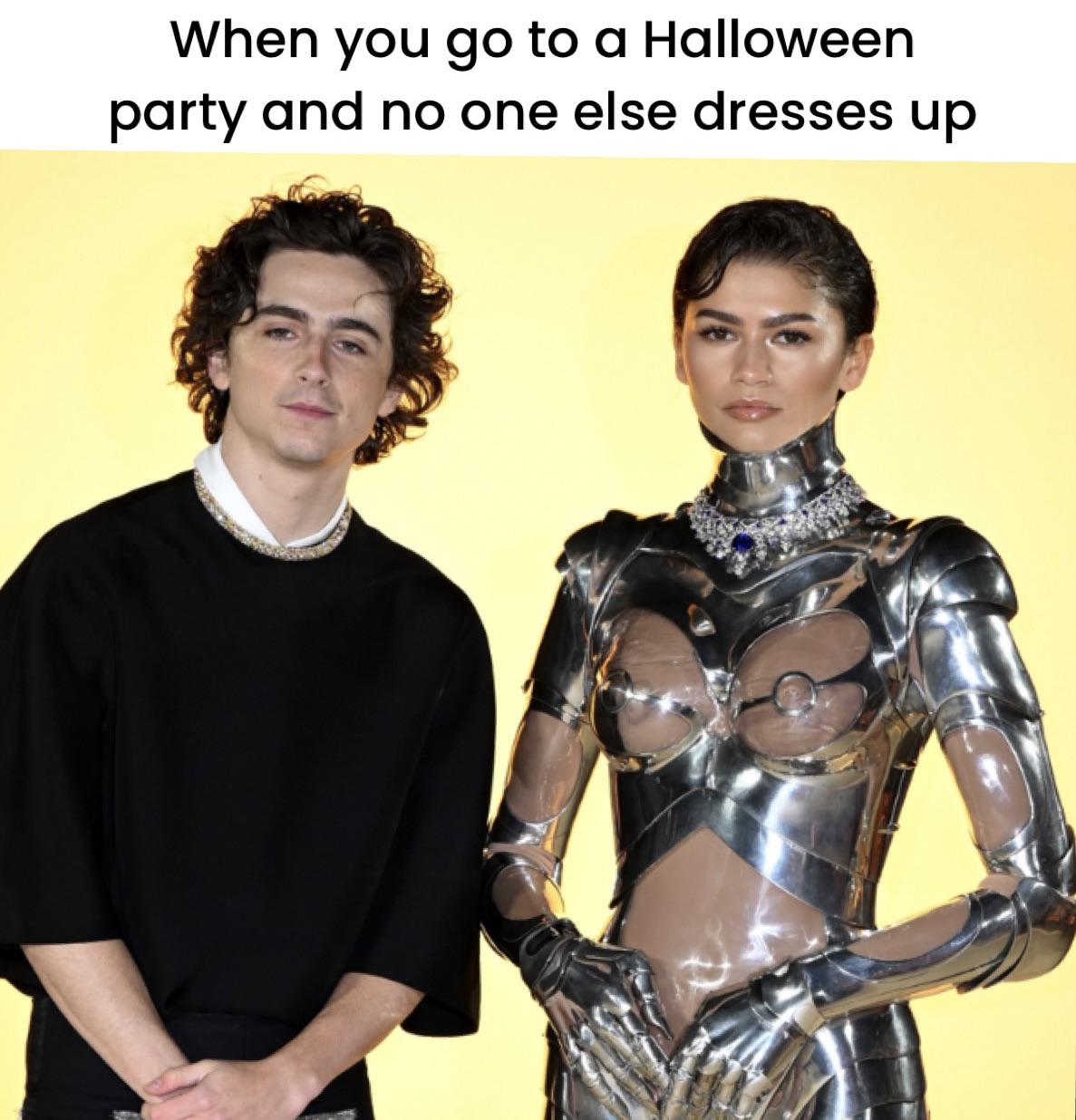 You said it was a costume party!