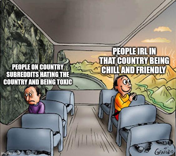 Country subreddits are crazy