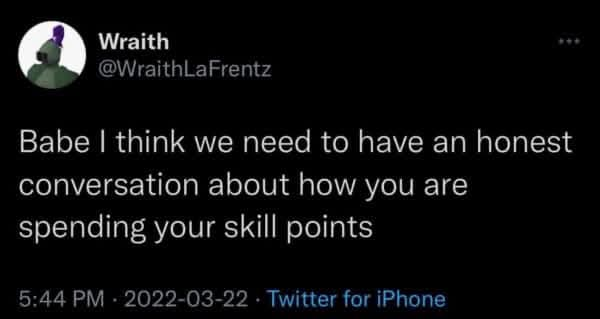 POV: you went for dexterity