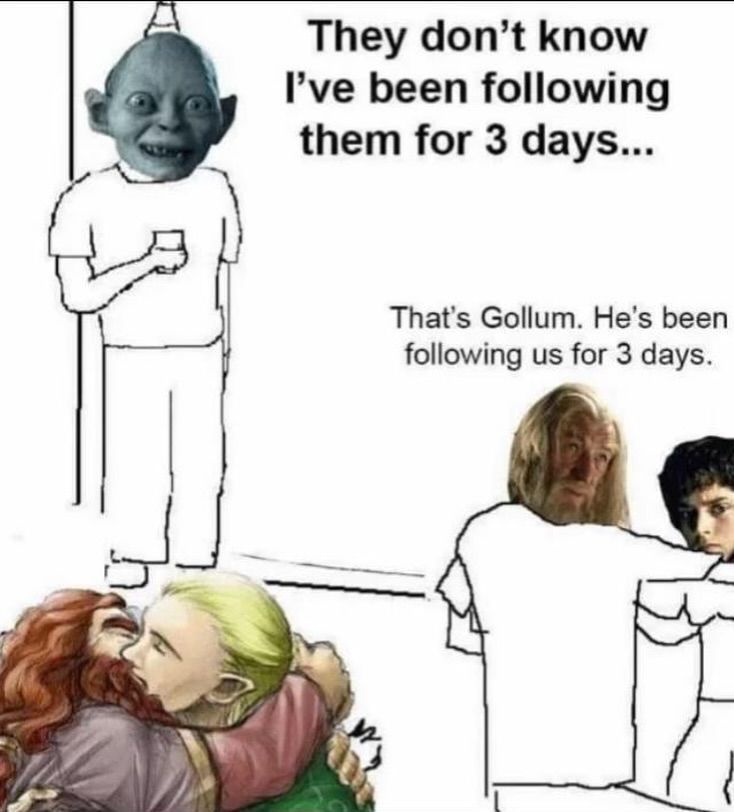 Only gays can see an elf and a dwarf kissing in this picture