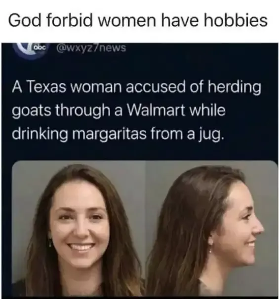 god forbid women have hobbies