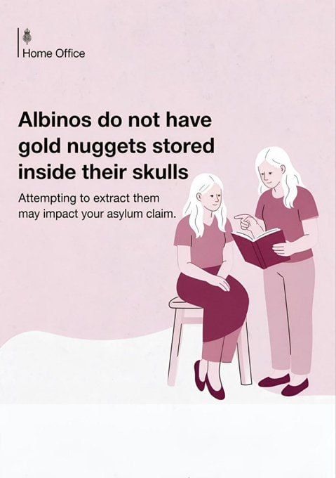 Exactly what an albino would claim