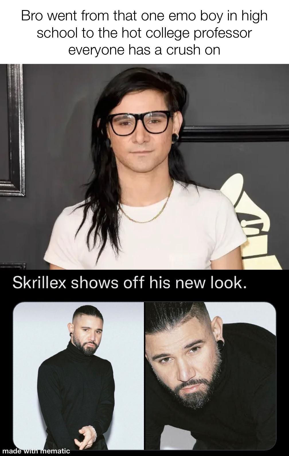 His barber rizzed on his face