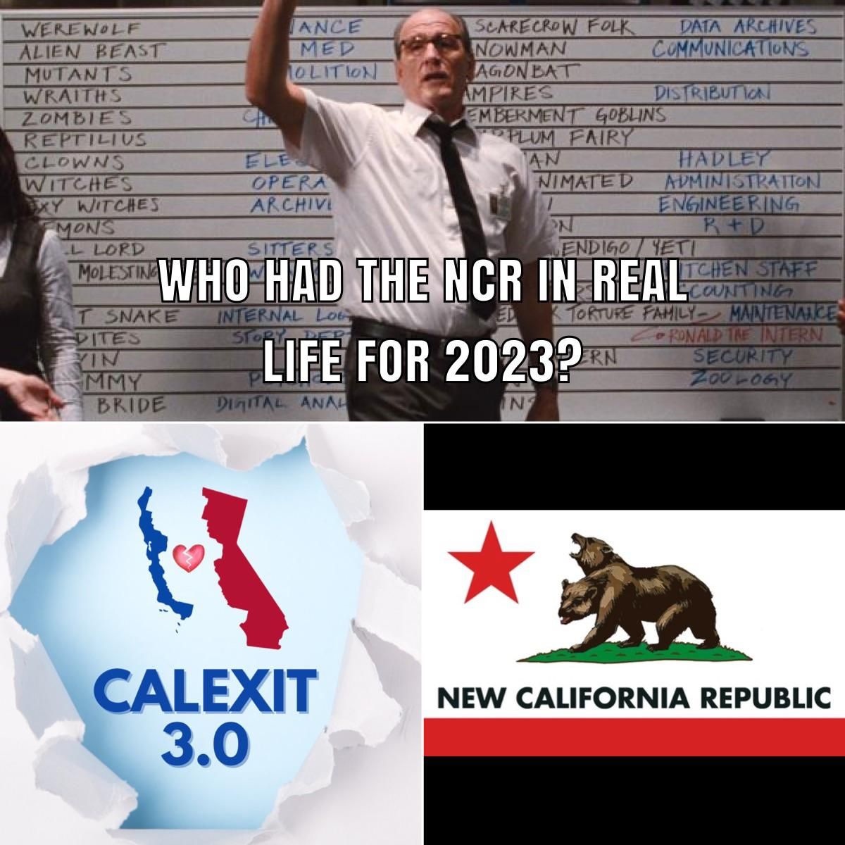 NCR in Real Life. Did not see that coming.