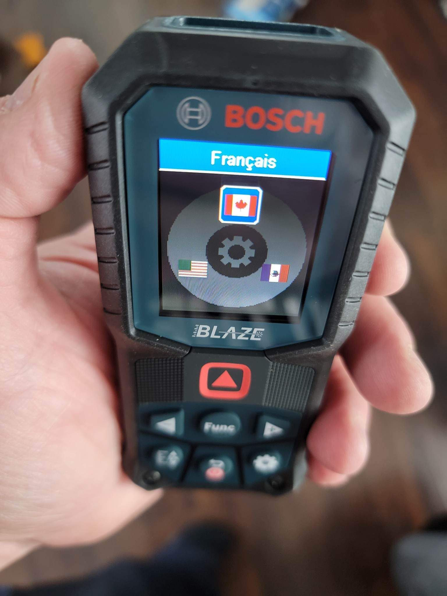 Apparently, the Canadian Flag is for French for Bosch