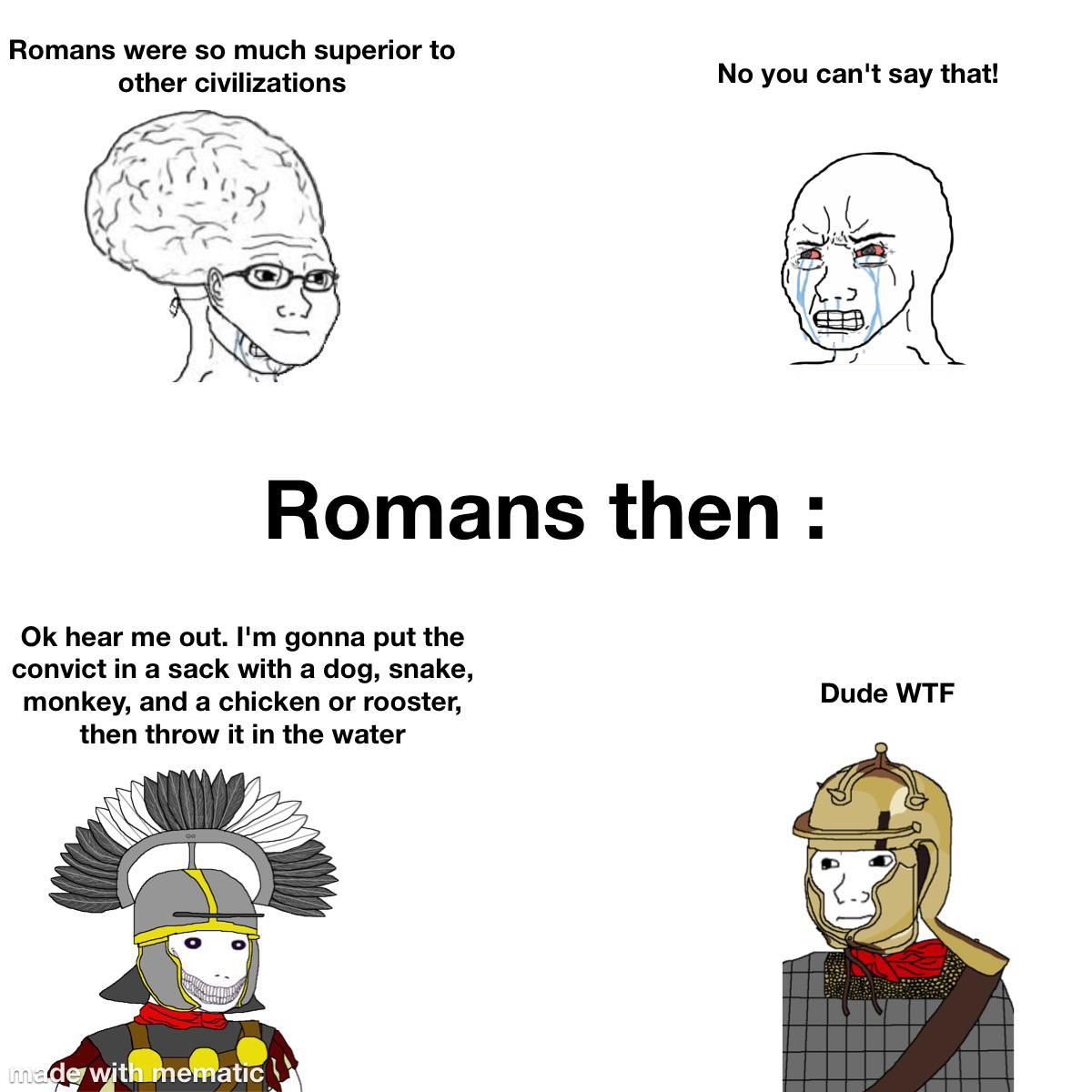 It was called Poena cullei btw
