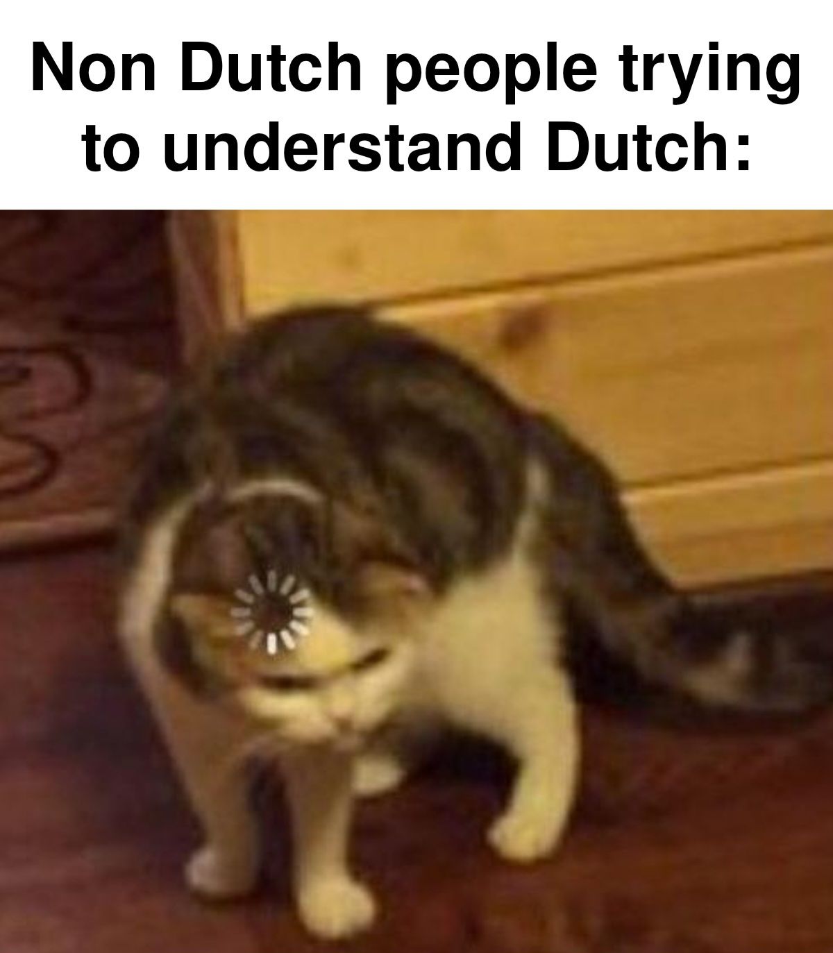 It sounds like English, German and France combined!