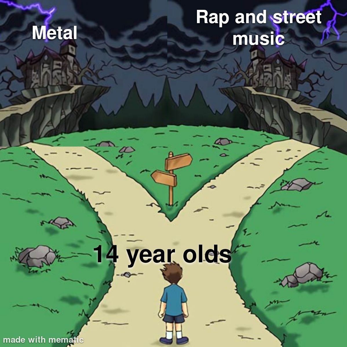 I went for metal, not a bad choise